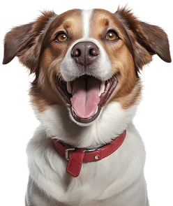 Pelagem de um cachorro sendo escovada na Banho D’Espuma, em Cacoal.